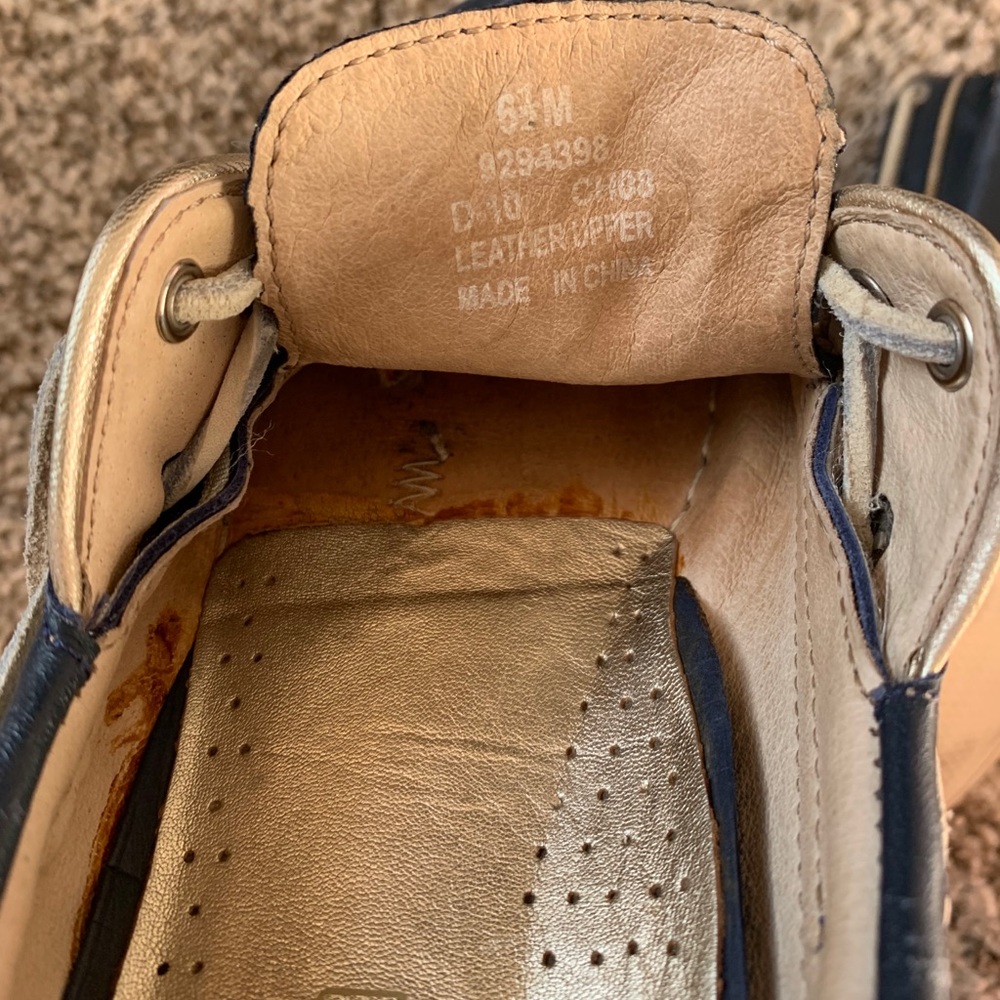 Sperry top sided boat shoe navy leather - Picture 10 of 10